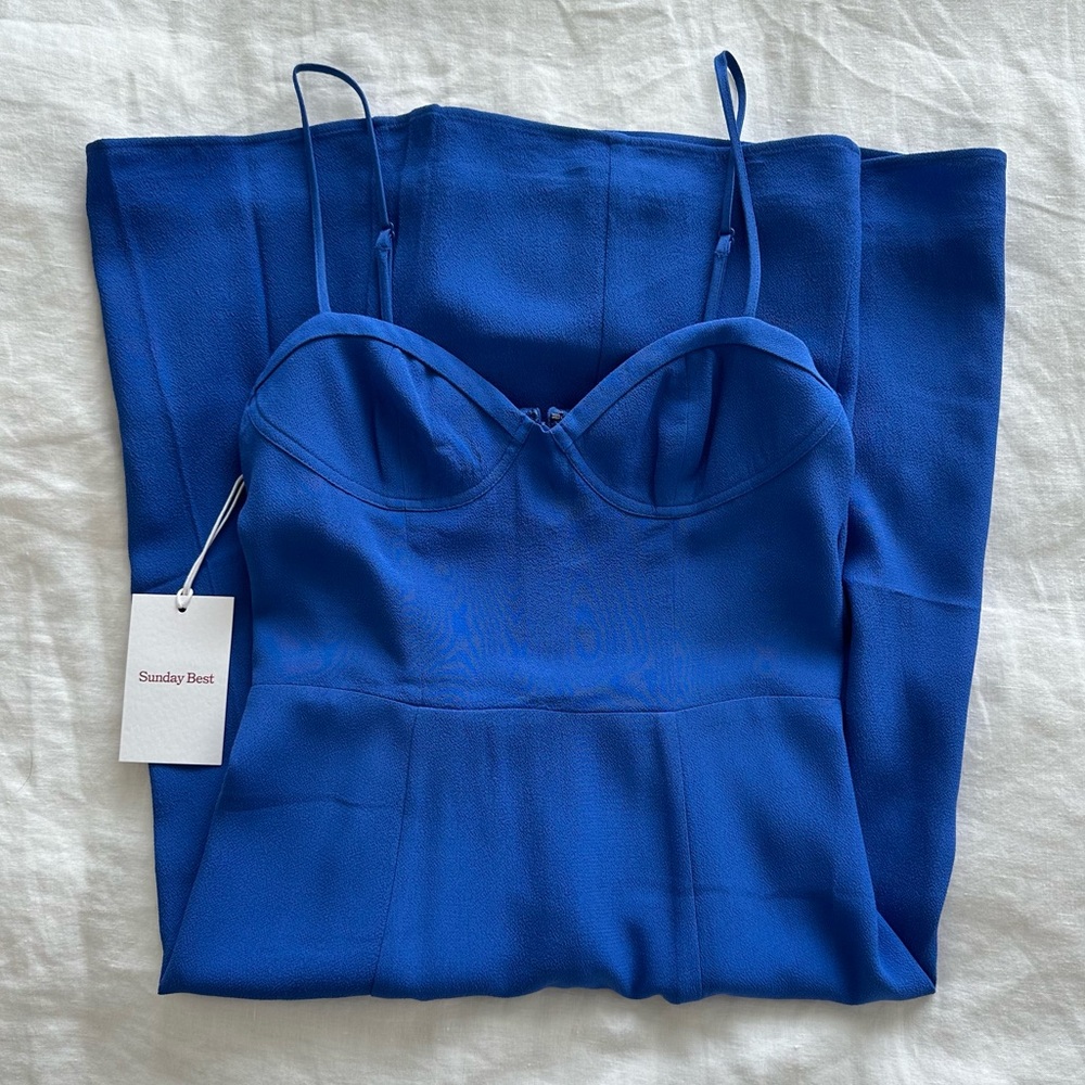 Aritzia Sunday Best Blue Midi Dress - NWT